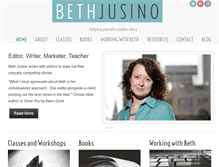 Tablet Screenshot of bethjusino.com